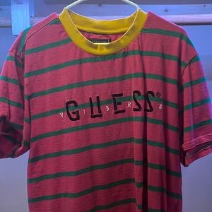 Guess x J Balvin Striped T-Shirt Size Large